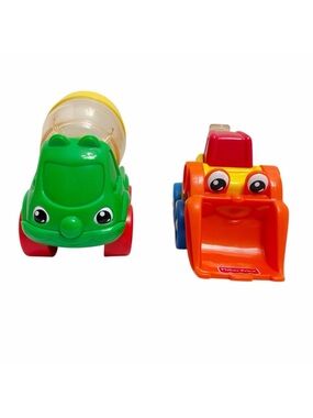 Fisher-Price | Cement Mixer & Bulldozer Set Toddler Vintage Retro